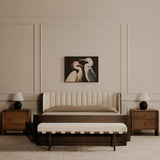 Carson Beige Dining Bench by MOES at Eve Furniture