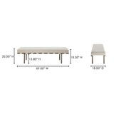 Carson Beige Dining Bench by MOES at Eve Furniture
