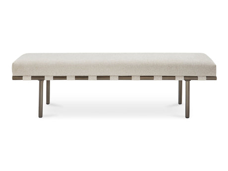 Carson Beige Dining Bench by MOES at Eve Furniture