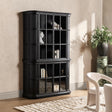 Carson Loft Black 4 Door Display Cabinet by Classic Home at Eve Furniture