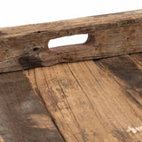 Carson (Large) 30L x 30W Brown Reclaimed Wood Tray by Mercana at Eve Furniture
