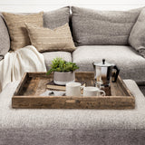 Carson (Large) 30L x 30W Brown Reclaimed Wood Tray by Mercana at Eve Furniture