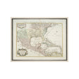 Carte Du Mexique Et De La Floride by Mercana Studio a Hand Embellished Textured Framed Art Print by Mercana at Eve Furniture