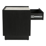 Carter Black Nightstand by MOES at Eve Furniture
