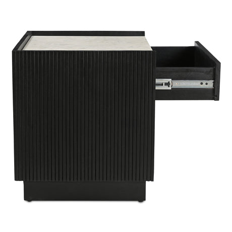 Carter Black Nightstand by MOES at Eve Furniture