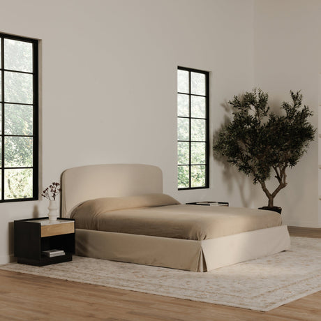 Carter Black Nightstand by MOES at Eve Furniture