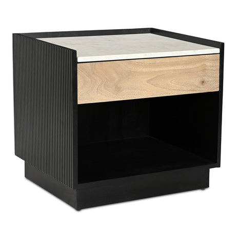 Carter Black Nightstand by MOES at Eve Furniture