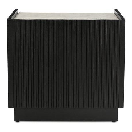 Carter Black Nightstand by MOES at Eve Furniture