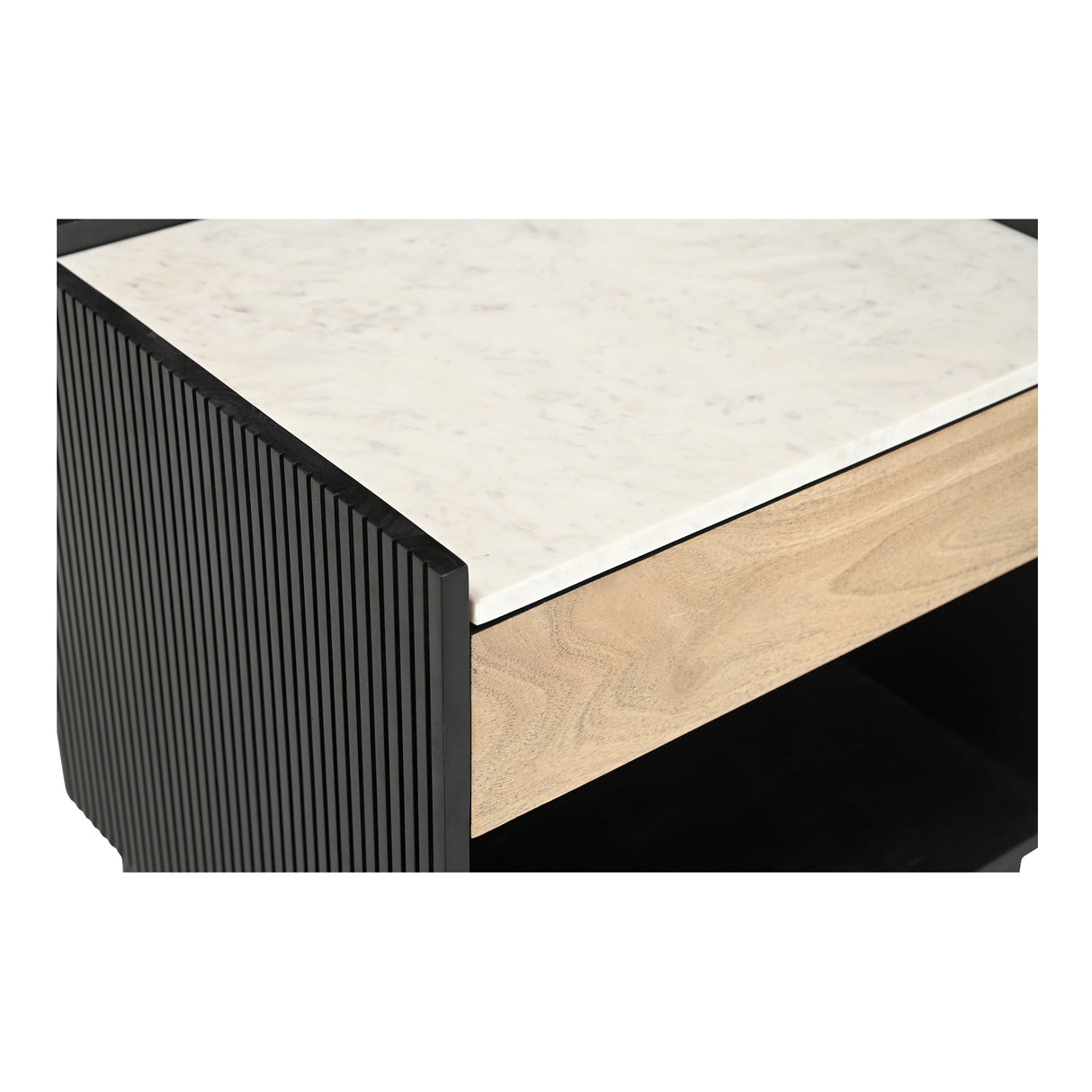 Carter Black Nightstand by Moe's Home at Eve Furniture