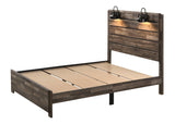 Carter Brown King Platform Bed by Crown Mark at Eve Furniture