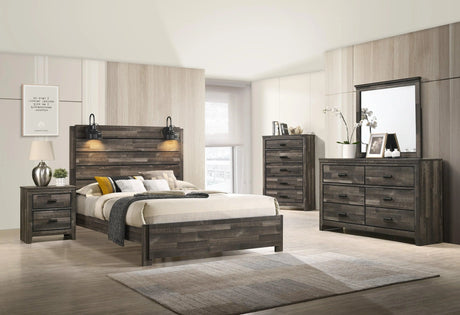 Carter Brown Platform Bedroom Set by Crown Mark at Eve Furniture