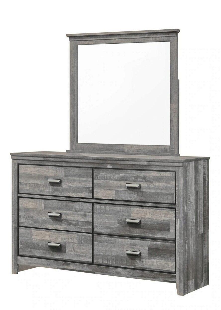Carter Gray Bedroom Mirror (Mirror Only) by Crown Mark at Eve Furniture