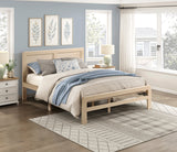 Carter Natural Queen Platform Bed by Homelegance at Eve Furniture