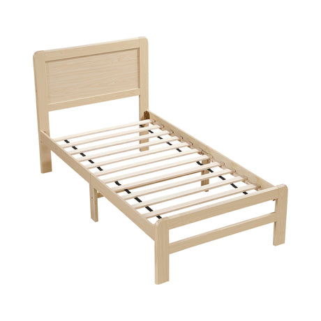 Carter Natural Twin Platform Bed by Homelegance at Eve Furniture