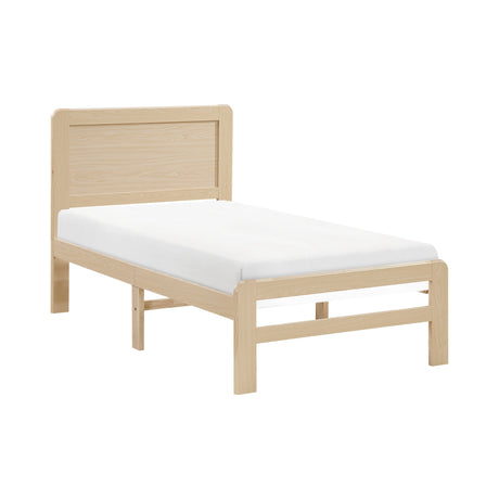 Carter Natural Twin Platform Bed by Homelegance at Eve Furniture
