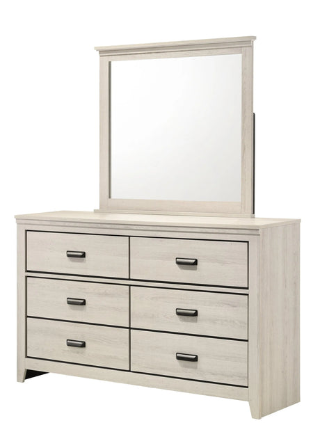 Carter White Platform Bedroom Set by Crown Mark at Eve Furniture