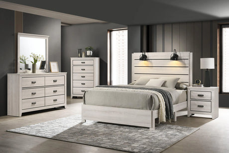 Carter White Platform Youth Bedroom Set by Crown Mark at Eve Furniture