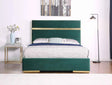 Cartier Green/Gold King Platform Bed by New Era Innovations at Eve Furniture