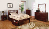 Carus Cherry 4-Piece Twin Panel Bedroom Set