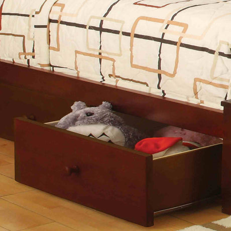 Carus Cherry 4-Piece Twin Panel Bedroom Set by Furniture of America at Eve Furniture