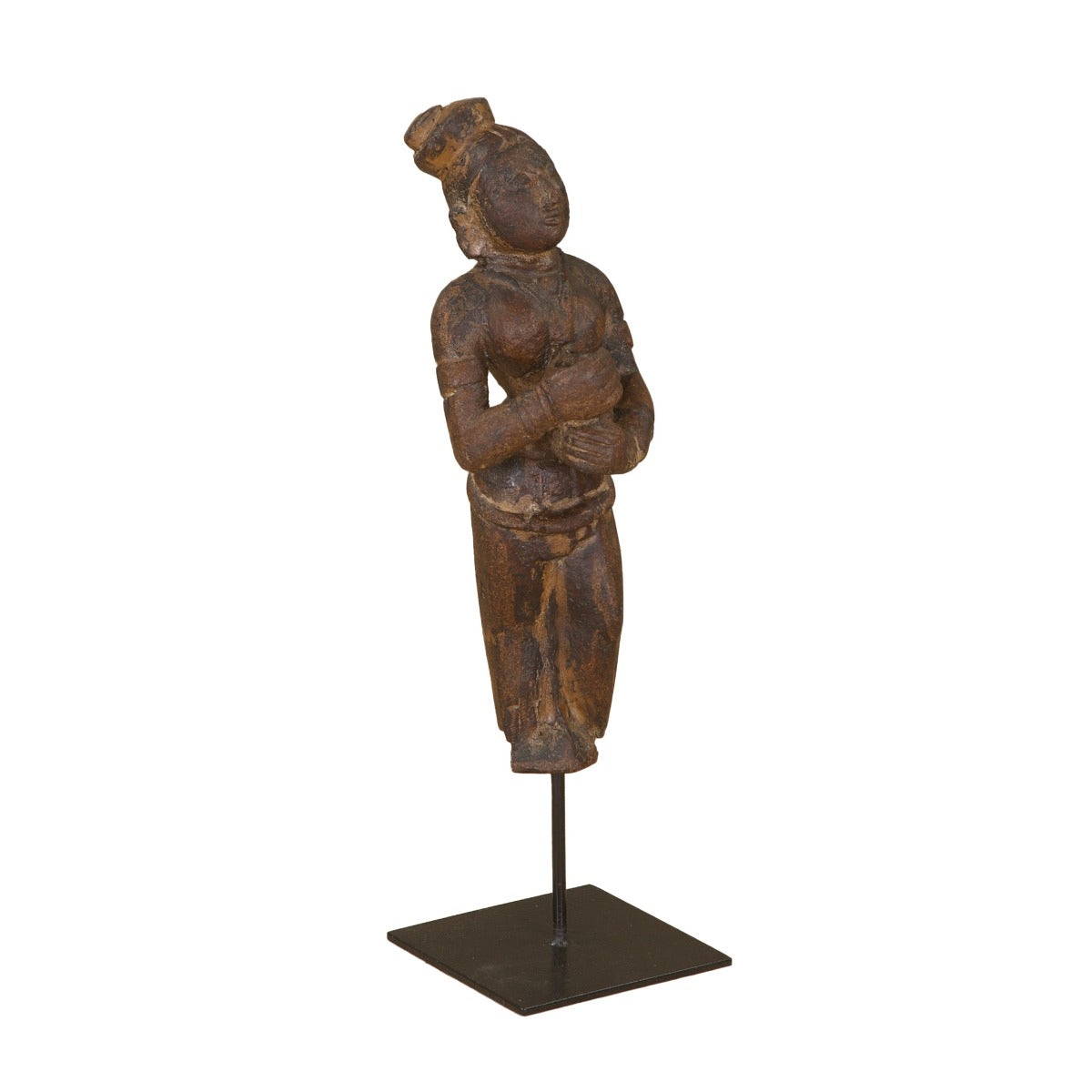 Carved Lady Statue on Iron Stand by Home Trends & Design at Eve Furniture