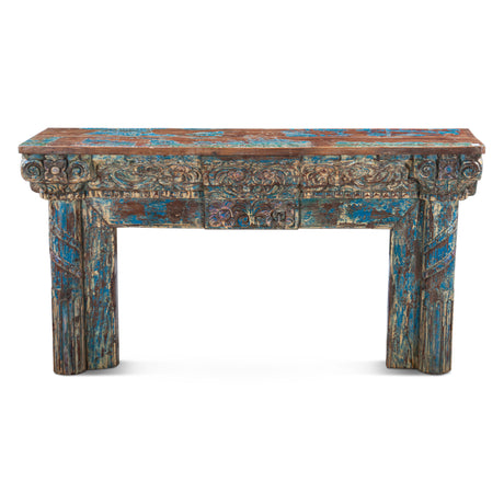 Carved Wooden Door Console Table by Home Trends & Design at Eve Furniture