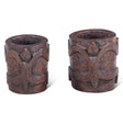 Carved Wooden Tibbati Pot with Handle by Home Trends & Design at Eve Furniture