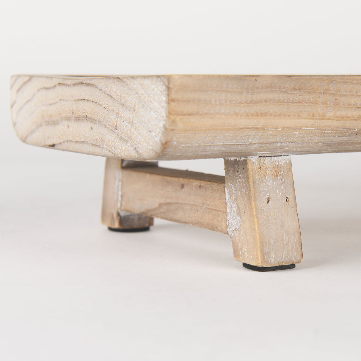 Carver Set of 2 Rectangular White Washed Wood Trays by Mercana at Eve Furniture