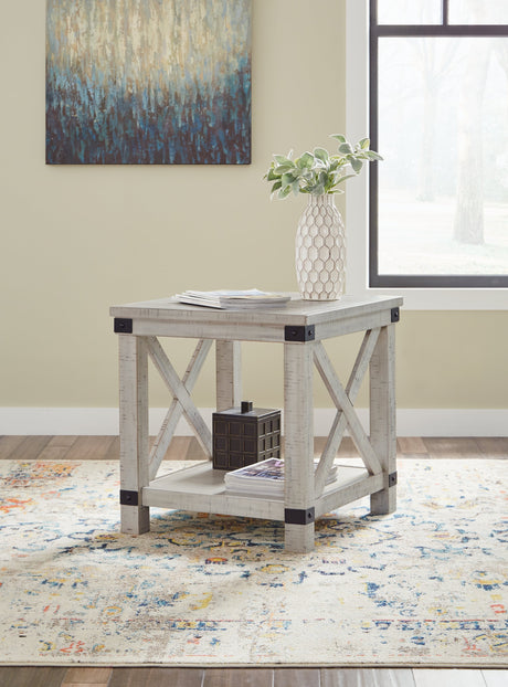 Carynhurst 2 End Tables in Whitewash by Ashley at Eve Furniture