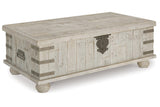 Carynhurst White Wash Gray Coffee Table and 2 End Tables by Ashley at Eve Furniture