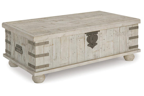 Carynhurst White Wash Gray Coffee Table and 2 End Tables by Ashley at Eve Furniture