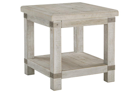 Carynhurst White Wash Gray End Table by Ashley at Eve Furniture