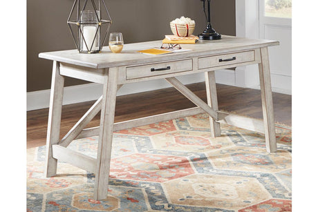 Carynhurst Whitewash 60" Home Office Desk by Ashley at Eve Furniture