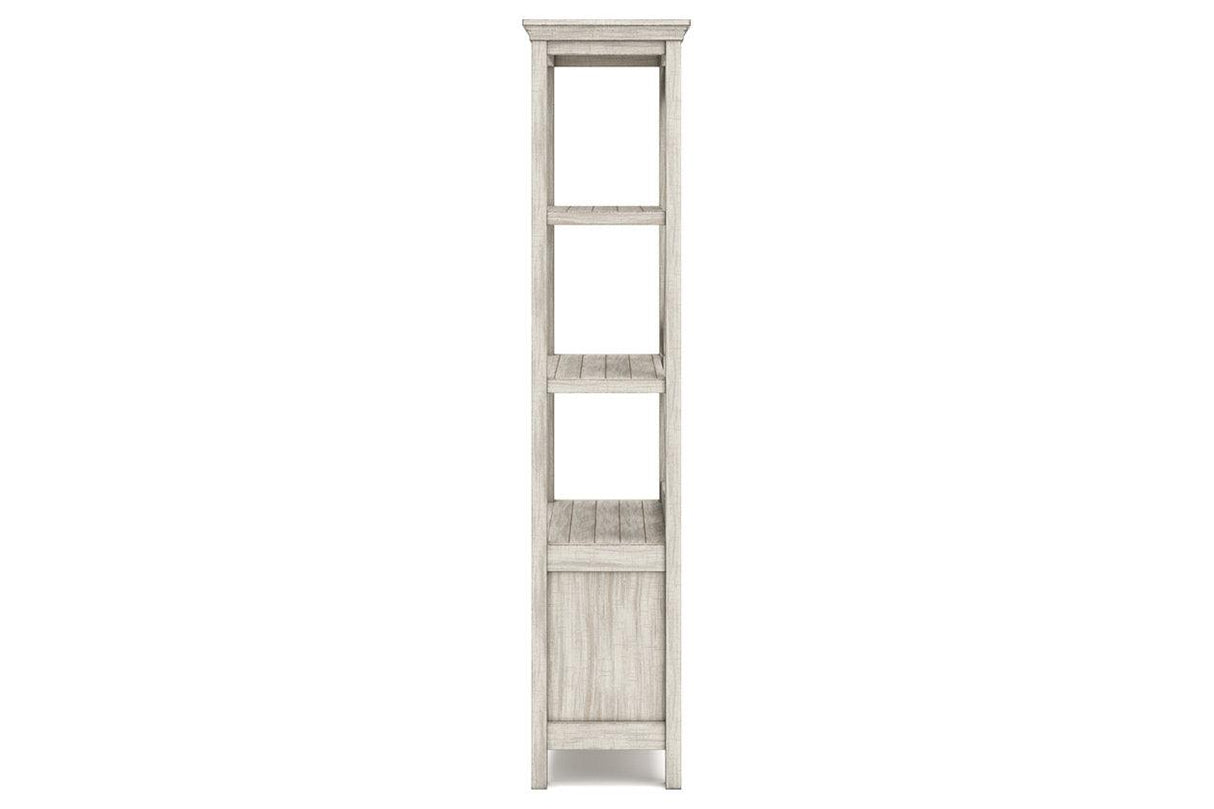 Carynhurst Whitewash 75" Bookcase by Ashley at Eve Furniture