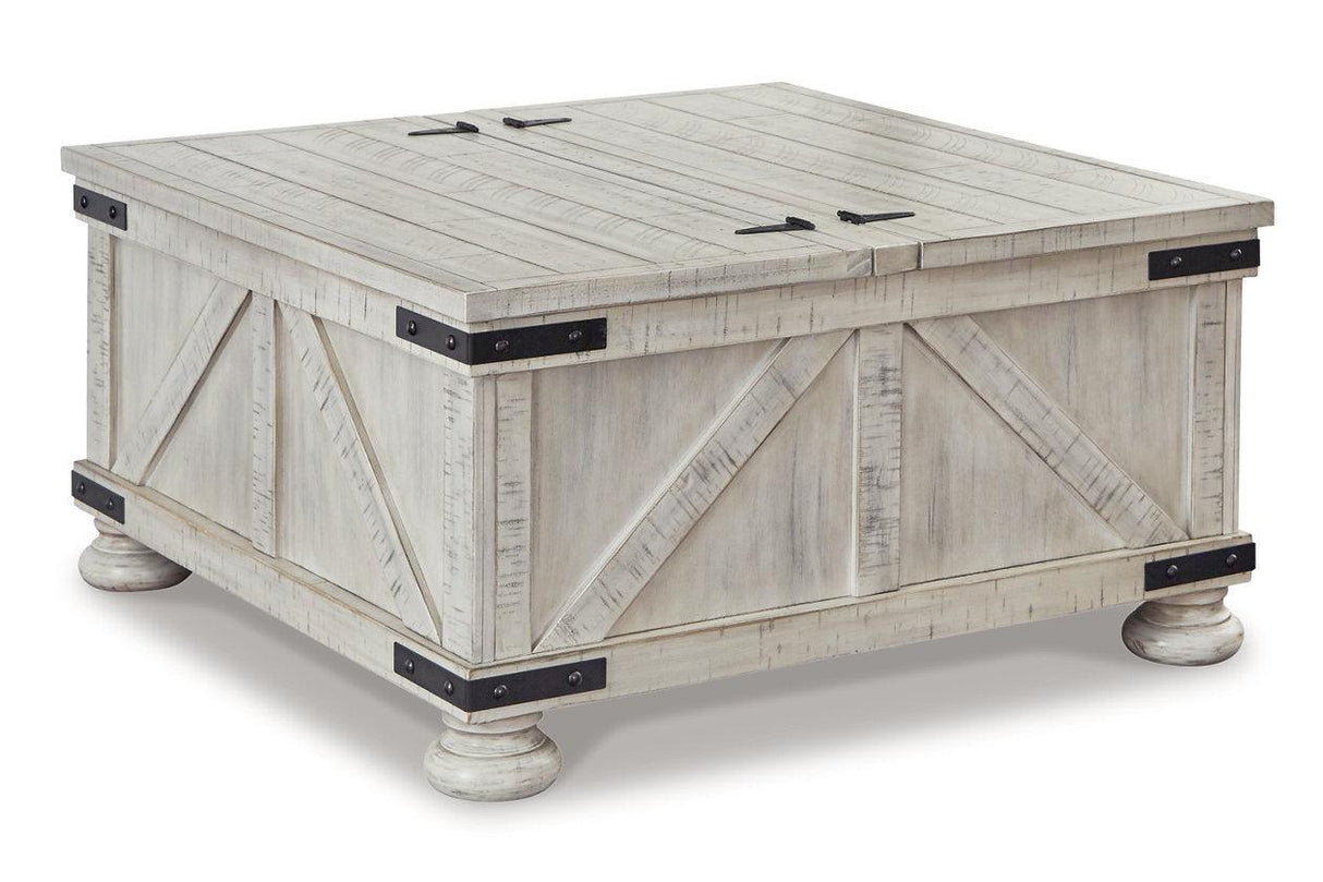 Carynhurst Whitewash Coffee Table and 2 End Tables by Ashley at Eve Furniture