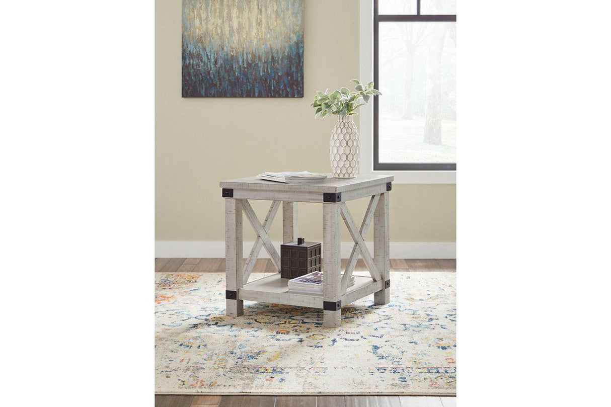 Carynhurst Whitewash Coffee Table and 2 End Tables by Ashley at Eve Furniture