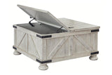 Carynhurst Whitewash Coffee Table by Ashley at Eve Furniture
