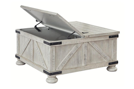 Carynhurst Whitewash Coffee Table by Ashley at Eve Furniture