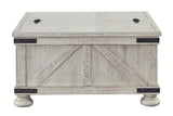 Carynhurst Whitewash Coffee Table by Ashley at Eve Furniture