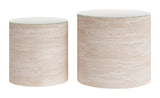 Carzo Stone Beige Coffee Table Set (2-Piece) by Zuomod at Eve Furniture
