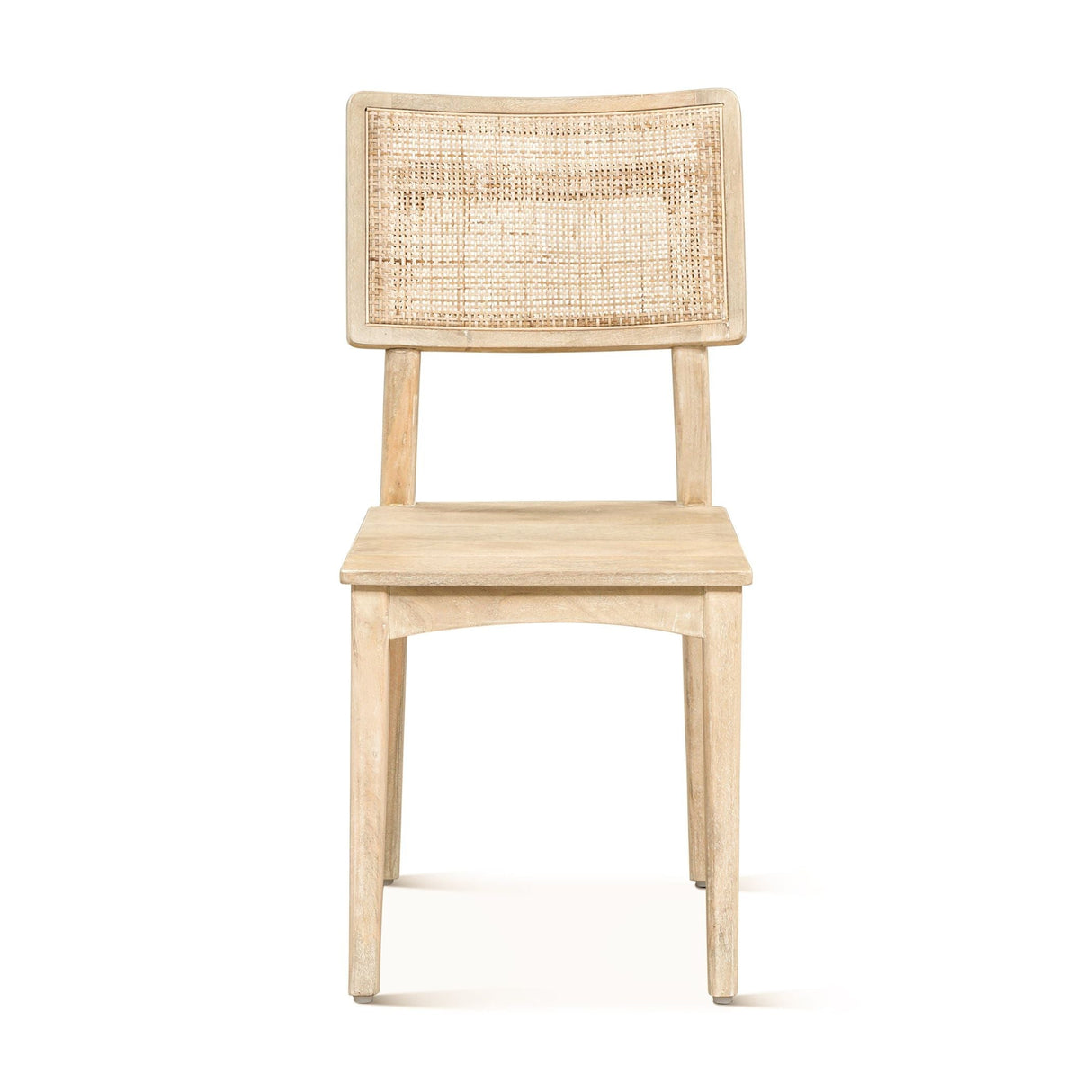 Casablanca 18" Dining Chair in Natural White, Set of 2 by Home Trends & Design at Eve Furniture