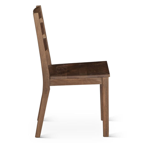 Casablanca 18" Ladder Back Dining Chair in Toffee Nut, Set of 2 by Home Trends & Design at Eve Furniture