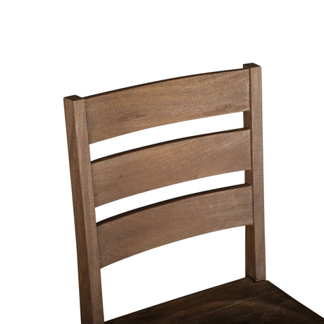 Casablanca 18" Ladder Back Dining Chair in Toffee Nut, Set of 2 by Home Trends & Design at Eve Furniture