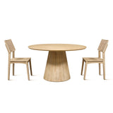 Casablanca 54" Round Dining Table in Natural White by Home Trends & Design at Eve Furniture