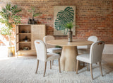 Casablanca 54" Round Dining Table in Natural White by Home Trends & Design at Eve Furniture