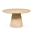 Casablanca 54" Round Dining Table in Natural White by Home Trends & Design at Eve Furniture