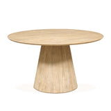 Casablanca 54" Round Dining Table in Natural White by Home Trends & Design at Eve Furniture