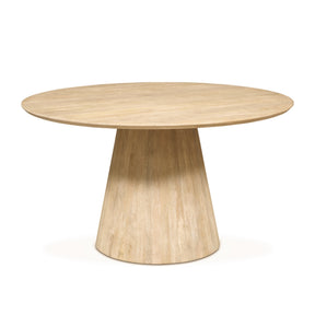 Casablanca 54" Round Dining Table in Natural White by Home Trends & Design at Eve Furniture