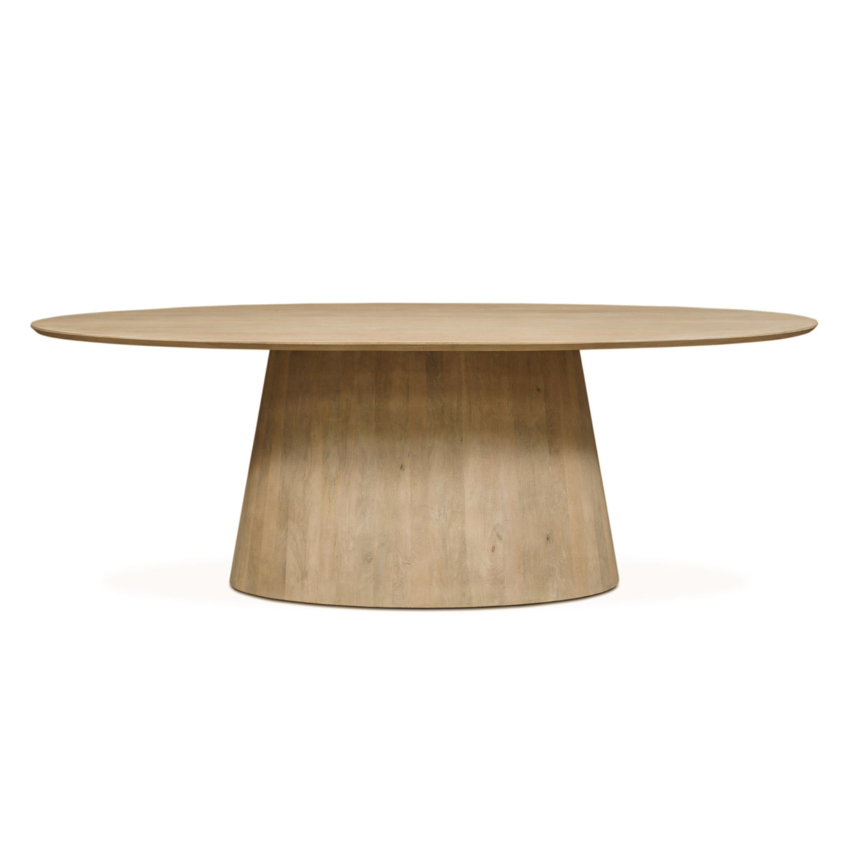 Casablanca 86" Oval Dining Table in Natural White by Home Trends & Design at Eve Furniture