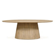Casablanca 86" Oval Dining Table in Natural White by Home Trends & Design at Eve Furniture